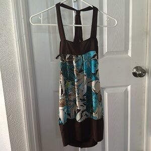 100% polyester top . Comfortable .. Halter,